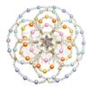 Beaded Kippah for Women - Pearlescent Rainbow view 1