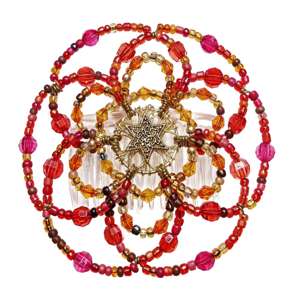 Beaded Kippah for Women - Arizona Sunset