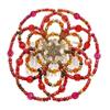 Beaded Kippah for Women - Arizona Sunset view 1