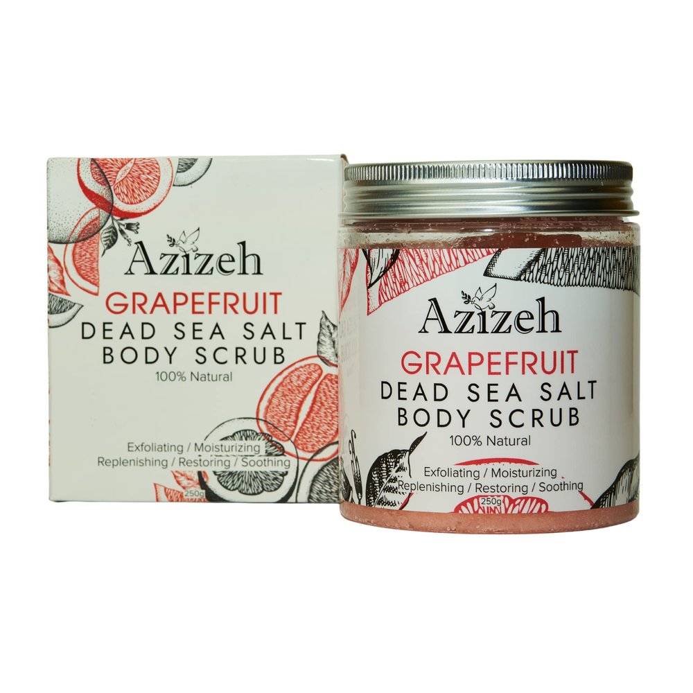 Azizeh Grapefruit Dead Sea Salt Body Scrub