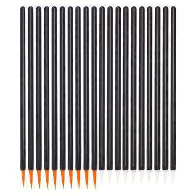 FRCOLOR 300pcs Disposable Eyeliner Brushes Fine Angled Cosmetic Applicators for Liquid Eyeliner Lip Liner Lightweight Convenient for Home Salon Use Includes Wands