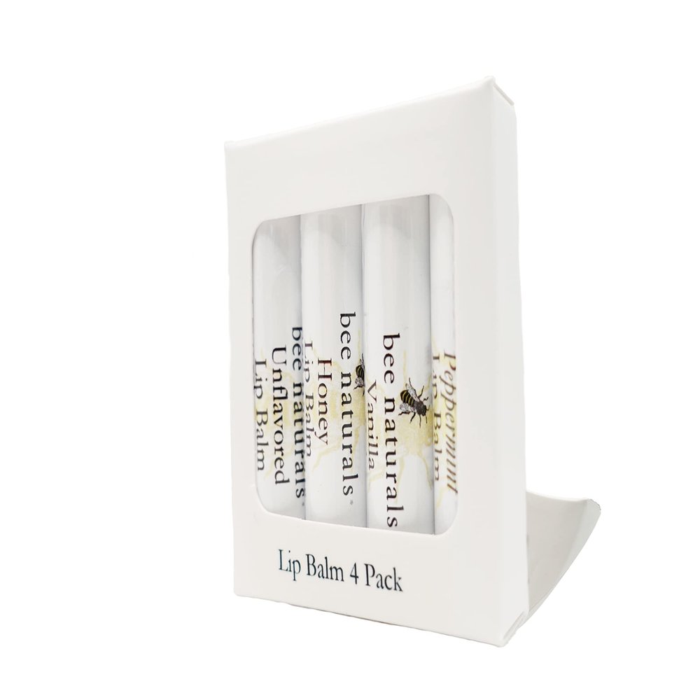 Bee Naturals Mango Lip Balm - Beeswax, Cocoa Butter & Vitamin E Moisturizer for Dry, Chapped Lips Soothe, Heal, and Protect