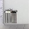 Faship Gorgeous Dark Blue Rhinestone Crystal Floral Small Hair Comb view 4
