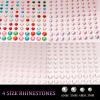 8 Sheets Face Gems Jewels for Makeup 20 Colors Rhinestones Hair Pearls Eye Gems Stick On, Body Jewels Nail Art Festival Party Rave Accessories for Women view 4