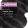 12A Brazilian Human Hair Bundles Body Wave 26 inch Single Bundle Virgin Hair Bundles Body Wave Bundle Human Hair 100G Natural Black Hair Extensions view 4