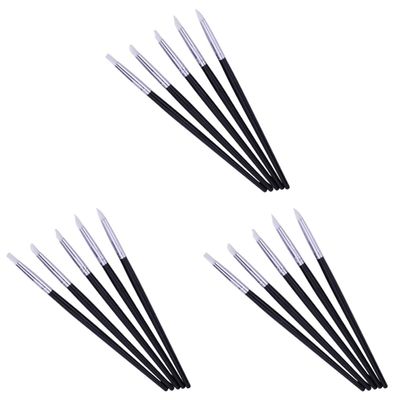 FRCOLOR 3sets Silicone Head Nail Art Carving Pen Modeling Set Nail Art Tools Accessories Supplies 5pcs*3