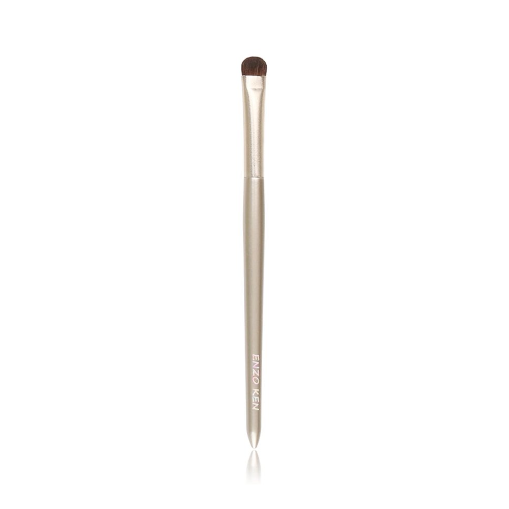 Natural Pony Hair Eye Shadow Brush by ENZO KEN, Medium Smudge Eyeshadow Brush, Shader Eye Shadow Brush, Eye Smudge Brush, Single Eyeshadow Brush, Eye Brushes, Eyeshadow Blending Brush. (Gold, E203M)