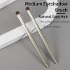 Natural Pony Hair Eye Shadow Brush by ENZO KEN, Medium Smudge Eyeshadow Brush, Shader Eye Shadow Brush, Eye Smudge Brush, Single Eyeshadow Brush, Eye Brushes, Eyeshadow Blending Brush. (Gold, E203M) view 2