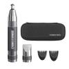 Conair Men Ear, Nose and Eyebrow Trimmer, Patented 360 Bevel Blade for No Pulls, Nicks or Cuts Guaranteed, Nose Hair Trimmer for Men, Non-Slip Grip, 5-Piece Kit with Travel Case view 1