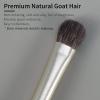 Natural Goat Hair Eye Shadow Brush by ENZO KEN, Large Smudge Eyeshadow Brush, Shader Eye Shadow Brush, Eye Shader Brush, Single Eyeshadow Brush, Eye Brushes, Eyeshadow Blending Brush. (Gold, E203L) view 3