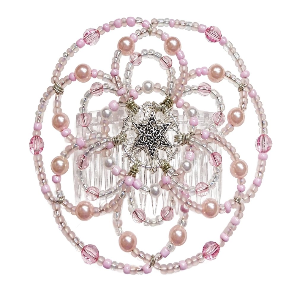 Beaded Kippah for Women - Cotton Candy