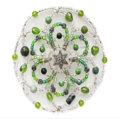 Beaded Kippah for Women - Jade and Jasper
