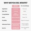MOYOU LONDON Semi Cured Gel Nail Strips - 20 Pcs. Waterproof Gel Nail Wraps, Cures in Sunlight or UV/LED Lamp, Lasts Up to 2+ Weeks, Stretchable, Easy to Apply & Remove, Vegan & Cruelty-Free view 4