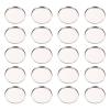 Frcolor 20Pcs Round Metal Eyeshadow Pan Palette Tins Magnetic Makeup Containers for DIY Cosmetic Powder Blush Foundation 2 Inch Makeup Accessories view 1