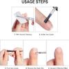 baixikly 4Pcs Cuticle Trimmer With Cuticle Pusher Cuticle Remover Tool Nails Cleaner Cuticle Pusher Remover Nipper Clipper Nail Cuticle Fork view 3