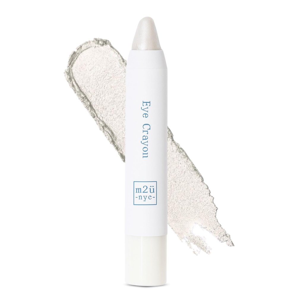 M2U NYC Ultra Creamy Eye Shadow Stick (Pearl St) Shimmer Cream Eyeshadow Pencil Crayon - Moisturizing Eye Brightener Stick & Highlighter Smudge Proof, Buildable & Lightweight Formula