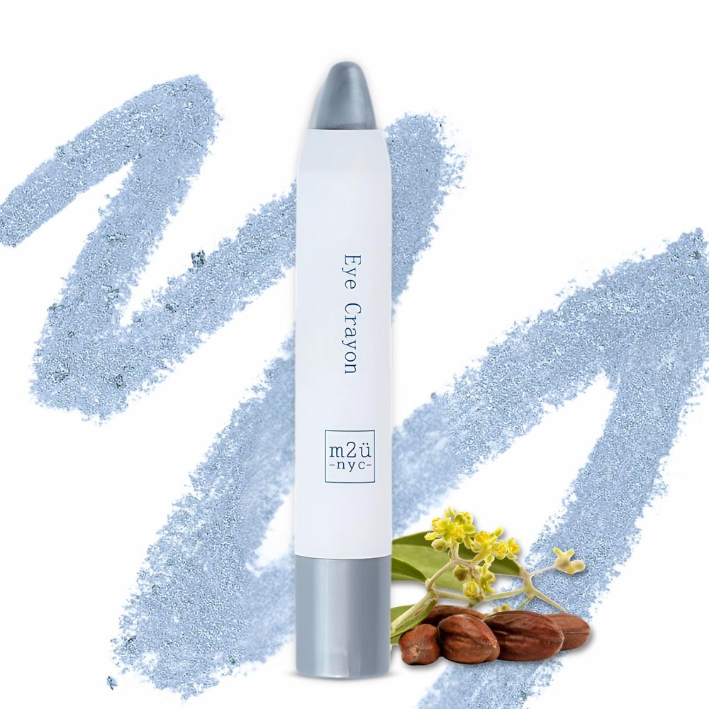 M2U NYC Eye Crayon, Silver, Illuminates and Hydrates