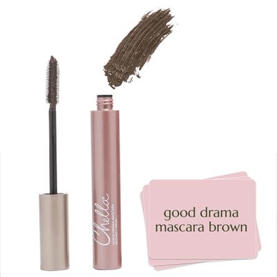 Chella Good Drama Vegan Mascara, 0.33 Fl. Oz (Brown)