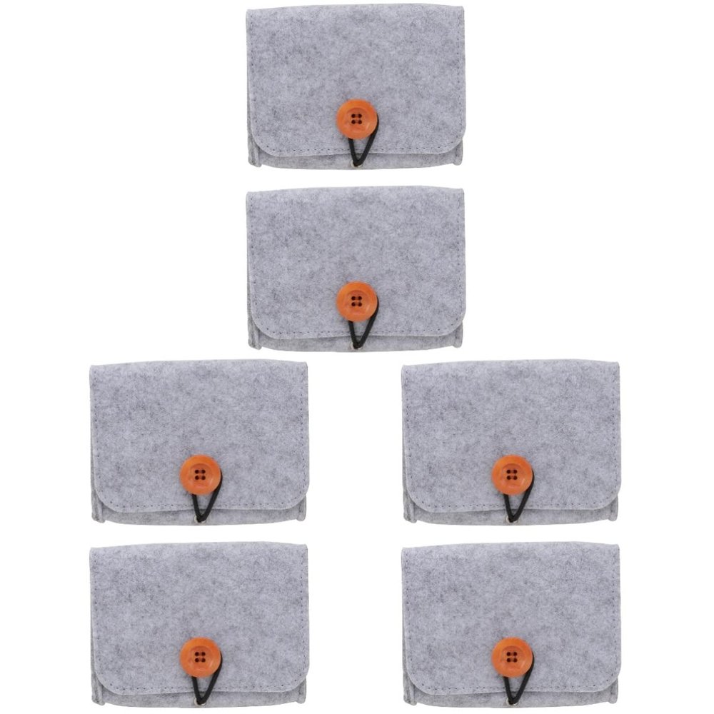 6pcs Non-woven Organizer Storage Bag Felt Oils Travel Holds Essentials Multi- Essential Small Six Wellness Bottles Case Fabric Holder for Oil Pouch Carrying