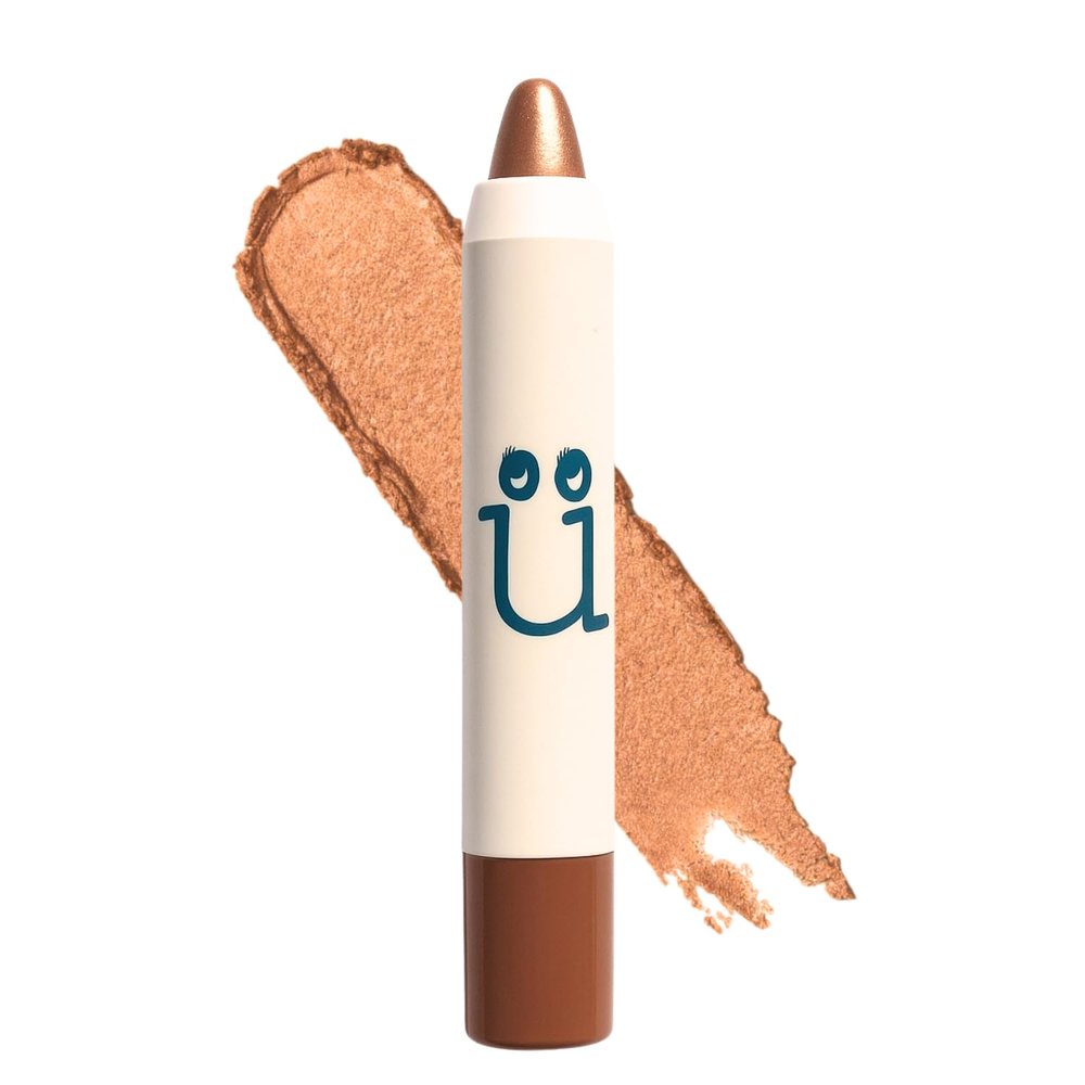 M2U NYC Ultra Creamy Eye Shadow Stick  (Copper Storm) Shimmer Cream Eyeshadow Pencil Crayon - Moisturizing Eye Brightener Stick & Highlighter  Smudge Proof, Buildable & Lightweight Formula