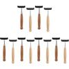 minkissy 12pcs Bamboo Handle Manual Shaving Razors Stainless Steel Blades Smooth Irritation Shave Ergonomic Grip Design for Men Grooming view 1