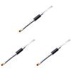 FRCOLOR 3pcs Flat Uv Gel Nail Brush Nail Art Pen Brush for Gel Art Manicure Tools Easy to Use view 1