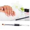 FRCOLOR 3pcs Flat Uv Gel Nail Brush Nail Art Pen Brush for Gel Art Manicure Tools Easy to Use view 3