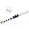 FRCOLOR 3pcs Flat Uv Gel Nail Brush Nail Art Pen Brush for Gel Art Manicure Tools Easy to Use view 4