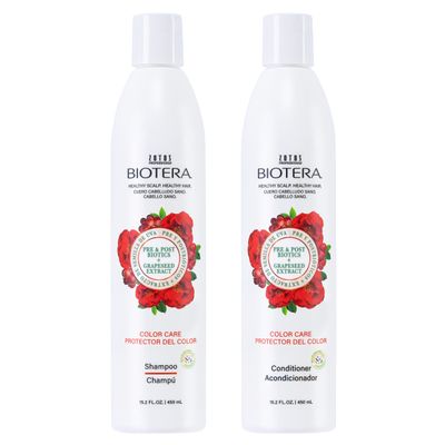 BIOTERA Color Care Shampoo and Conditioner Set | Extends & Maintains Color-Treated Hair | Microbiome Friendly | Vegan & Cruelty Free | Paraben Free | Color-Safe | 15.2 Fl Oz