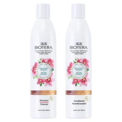 Biotera Ultra Color Care Shampoo and Conditioner Set | Prolongs Vivid Color-Treated Hair | Microbiome Friendly | Vegan & Animal Test Free | Paraben & Sulfate Free | Color-Safe | 15.2 Fl Oz