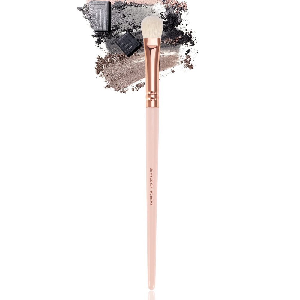 ENZO KEN Natural Goat Hair Eyeshadow Brush, Large Smudge Eye Shadow Brush, Shader Eye Shadow Brushes, Single Natural Hair Makeup Brush, Single Eyeshadow Blending Brush.