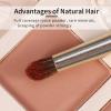 Natural Pony Hair Eye Shadow Brush, ENZO KEN Small Detail Eyeshadow Brush, Detailing Eye Shadow Brush, Mini Eye Smudge Brush, Corner Eyeshadow Brush, Eye Brushes, Eyeshadow Blending Brush. Gold, E204S view 4