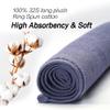 PERFEHAIR Salon Hand Towels (2-Pack, 16 X 27 Inches), 100% Cotton Barber Towels for Hair Salon, Hair Drying, Spa, Barber Shop, Gym, Shaving, Soft & Absorbent-Grey Blue view 3