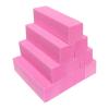 10 Pcs Nail Buffer Block for Acrylic and Natural Nails, 4 Sided Sanding Buffers for Gel Nails Fingernail Shine Buffing Filer Set, Professional Manicure Polisher Buffer Bulk Medium Grit (Pink) view 1