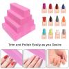 10 Pcs Nail Buffer Block for Acrylic and Natural Nails, 4 Sided Sanding Buffers for Gel Nails Fingernail Shine Buffing Filer Set, Professional Manicure Polisher Buffer Bulk Medium Grit (Pink) view 4