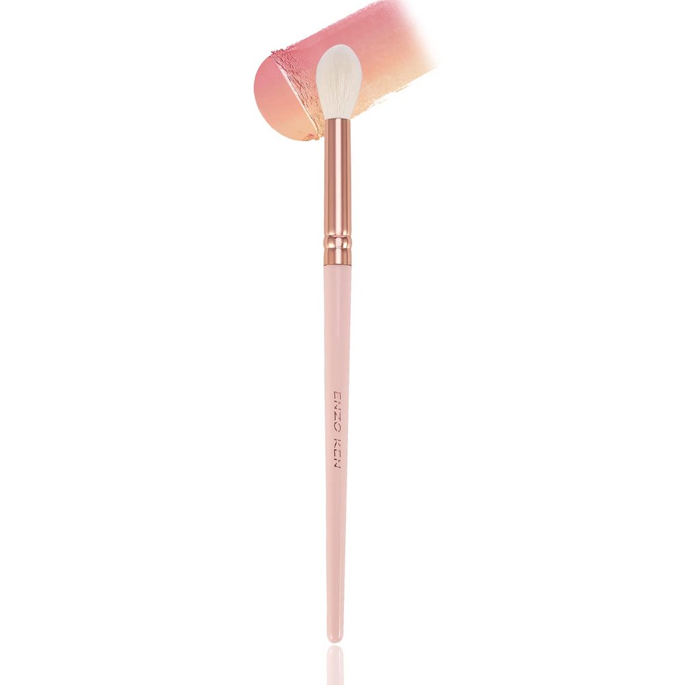 ENZO KEN Natural Goat Hair Eyeshadow Blending Brush - Eye Blending & Contour Brush, Single Piece, E204L