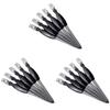 minkissy 36pcs Dual-use Stainless Steel Nail File and Cuticle Remover Dead Skin Pusher Fork for Professional Manicure Essential Tool for Smooth and Black view 1