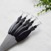 minkissy 36pcs Dual-use Stainless Steel Nail File and Cuticle Remover Dead Skin Pusher Fork for Professional Manicure Essential Tool for Smooth and Black view 2