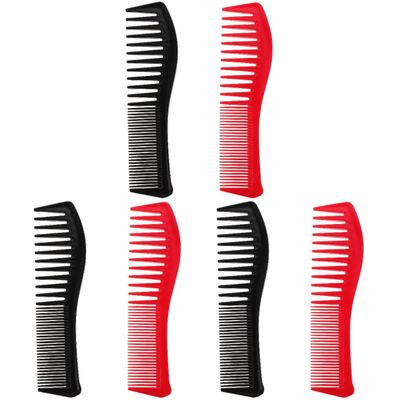 KALLORY 6pcs Professional Wide Tooth Comb for Hair Curly Hair Detangler Heat Resistant