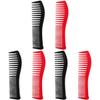 KALLORY 6pcs Professional Wide Tooth Comb for Hair Curly Hair Detangler Heat Resistant view 1
