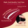 264PCS Clear Coffin Fake Nails with Box,ROSALIND Medium Acrylic Nail Tips Full Cover Press on Nails Extension,12 Size Shape Soft Gel Nail Tips Artificial False Nail Tips DIY Nail Salon and Home view 3