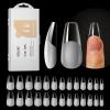 ROSALIND Half Matte Medium Coffin Fake Nail Tips, 264PCS Press on Nails Coffin Full Cover Medium False Nail Tips DIY Manicure Salon Artificial Extension Nails(One-Sided No File) view 1