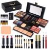 Professional Makeup Kit for Women Full Kit with Mirror 58 Colors All in One Make up Gift Set for Girls Included Eyeshadow,Compact Powder,Blusher,Lipstick,Eyebrow Pencil,Gitter Gel,Eyeliner,Mascara (N) view 1
