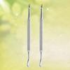 minkissy 4pcs Stainless Steel Cuticle Remover Tool Dead Skin Cuticle Pusher Trimmer for Professional Nail Care Silver Design for Pedicure Manicure view 2