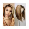 13x4 Brown honeyTransparent Lace Front Wigs Human Hair . Glueless Transparent HD Lace Frontal Wigs Pre Plucked With Baby Hair .150 Density Pre Plucked Human straight Hair Wigs for Black Women(20inck) view 3