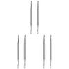 minkissy 6pcs Stainless Steel Cuticle Remover Nail Care Tool for Professional and Home Use Trims Cuticles and Hangnails Silver Manicure Essentials view 1