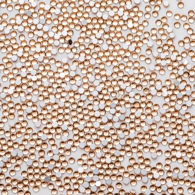 3000Pcs Champagne Crystal Rhinestones,Glass Flatback Rhinestones Mini Gemstones for Nail Face Makeup Art Crafts Clothes Decoration -(SS8,2.4mm,Champagne)