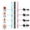 baixikly 3 Pcs Makeup Brushes 4 In 1 Retractable Travel Portable Eyeshadow Sponge Eyeshadow Eyebrow Brush Combination Design Cosmetic Make-up Brush Set view 3