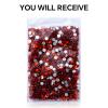 1440Pcs Orange Crystal Rhinestones,Glass Flatback Rhinestones Gemstones for Nail Face Makeup Art Crafts Clothes Decoration - (SS20,4.8mm,Orange) view 4