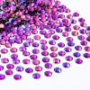 1440Pcs Purple Velvet Crystal Rhinestones,Glass Flatback Rhinestones Gemstones for Nail Face Makeup Art Crafts Clothes Decoration - (SS12,3.0mm,Purple Velvet) view 1